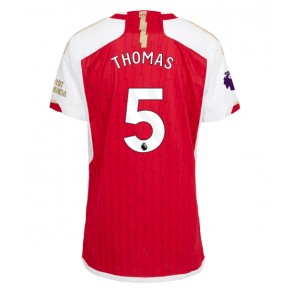 Arsenal Thomas Partey #5 kläder Kvinnor 2023-24 Hemmatröja Kortärmad